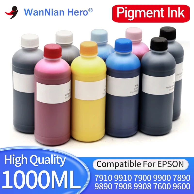 Пигментные чернила 1000 мл для Epson 7910 9910 7900 9900 7890 9890 7908 9908 7710 7700 9710 9700 принтера T6361