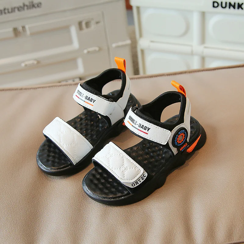 

Kids Sandals 2022 Summer New Boys Sandal Sports Shoes Breathable Girls Beach Sandals Soft Bottom