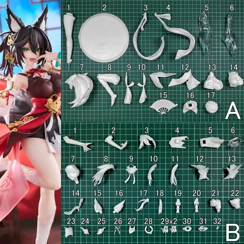 Фото (в наличии) 1/7 оригинальный персонаж Tingyun Honkai Star Rail неокрашенный в разобранном виде Wf2024s Gk фигурка белая модель комплект W_5175 №1