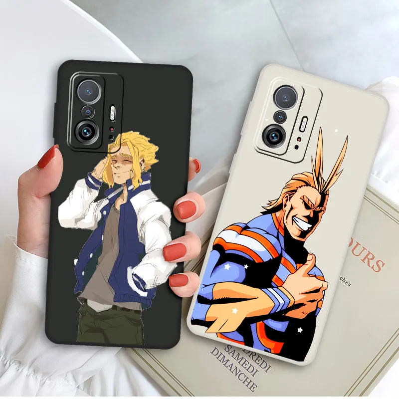 Square Liquid Phone Case for Xiaomi Poco M3 F3 GT X3 X4 NFC M5 M4 Pro M5s F4 X3 Pro C40 cute My Hero Academia Izuku Deku Cover