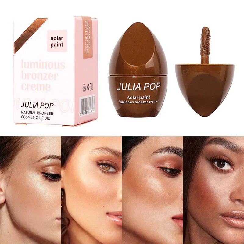 

4 Colors Bronzer Repair Liquid Highlight Pearlescent Face Repair Stick Contouring Cosmetic Women Face Makeup
