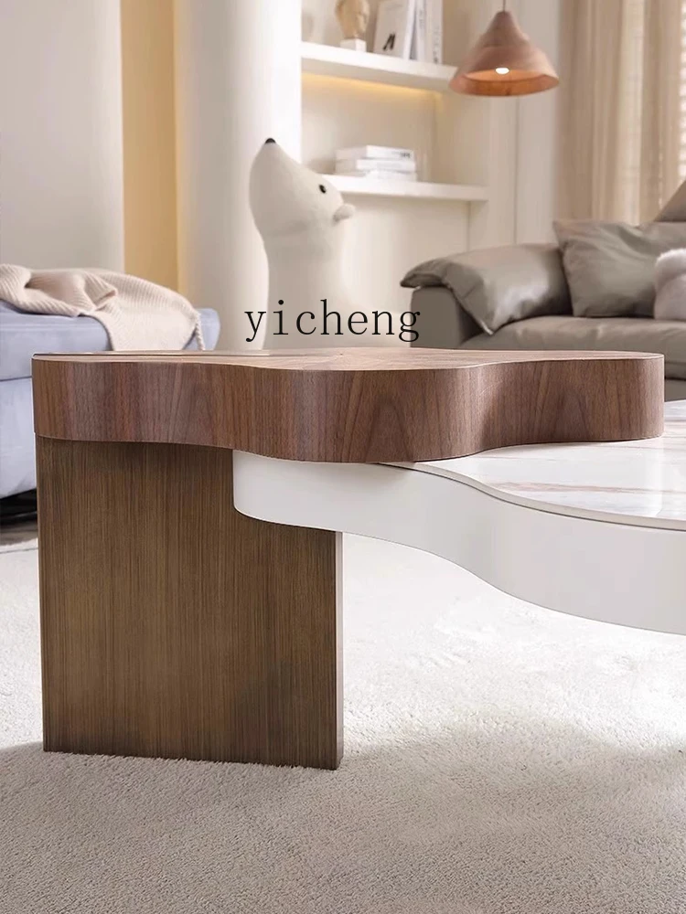 Кофейный столик HYP орехового цвета дизайнерский домашний облачный современный в