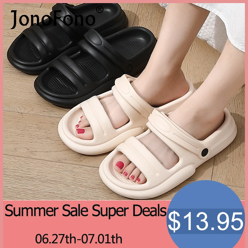 

JonoFono 2022 New Slippers Couple Fashion EVA Home Indoor Shoes For Women Fashion Comfortable Daily Footwear Size 36-45