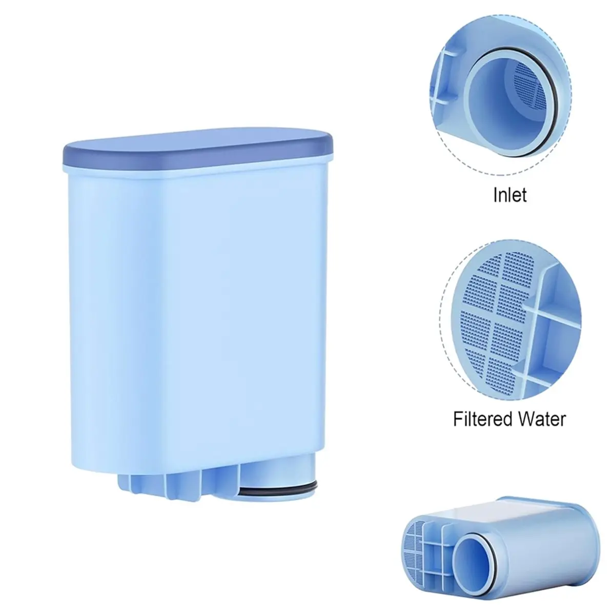 Фото АКЦИЯ~ Сменный фильтр для кофемашин Philips Saeco AquaClean, для удаления накипи, модели CA6903/10/00/01/22/47, CMF009 №2