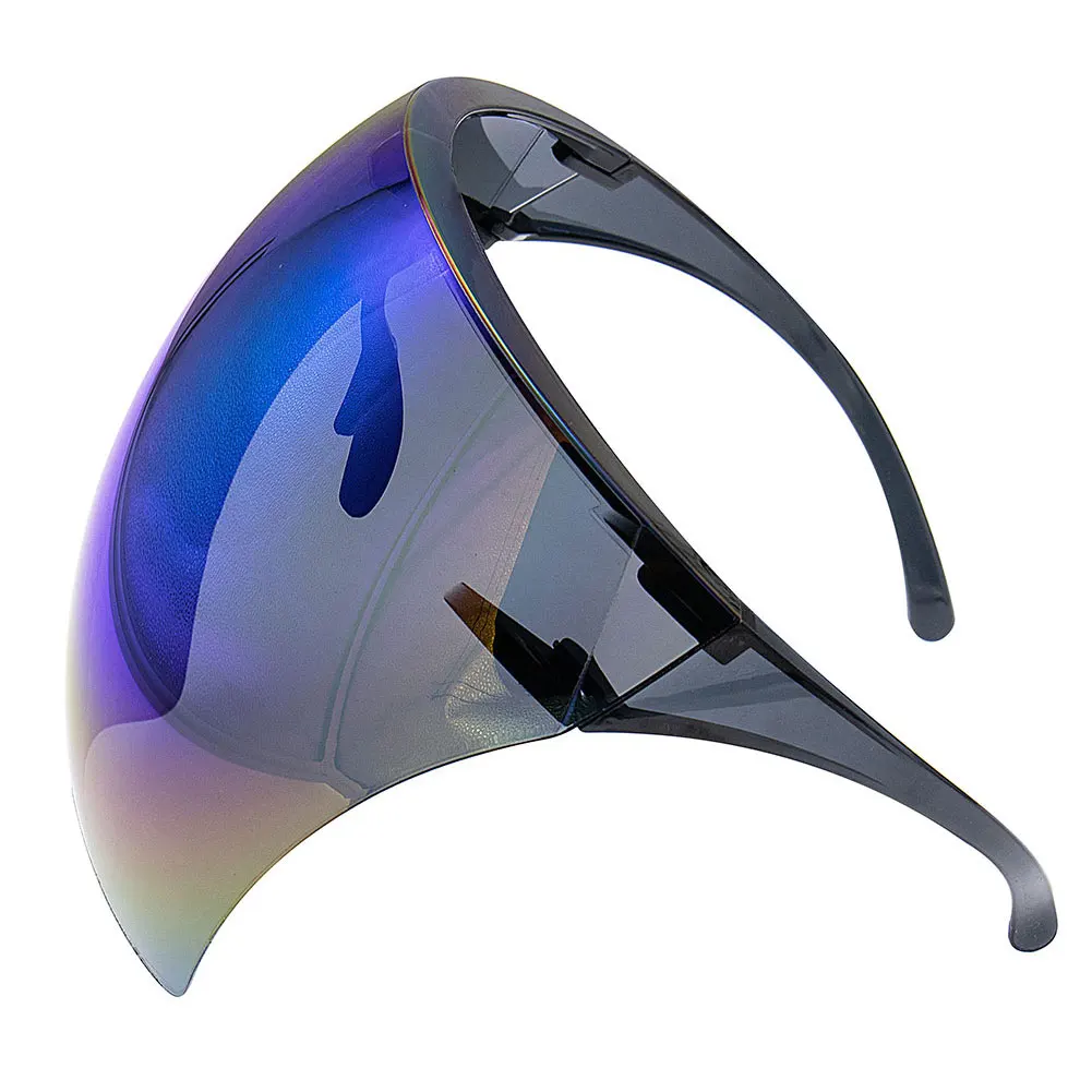 Солнцезащитные очки на все лицо для мужчин и женщин оверсайз с защитой от