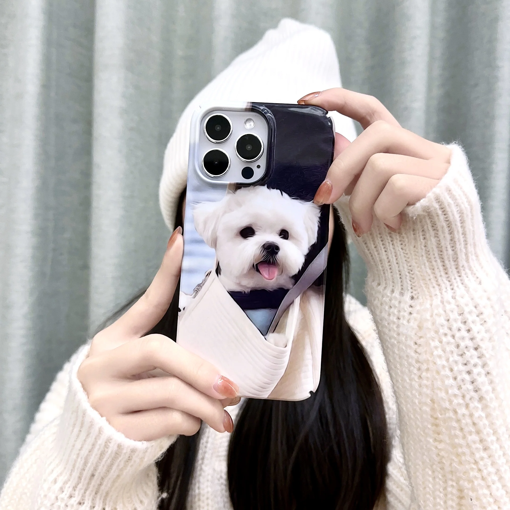 

Cartoon cute pet dog phone case for iPhone 12 13 14 Pro Max