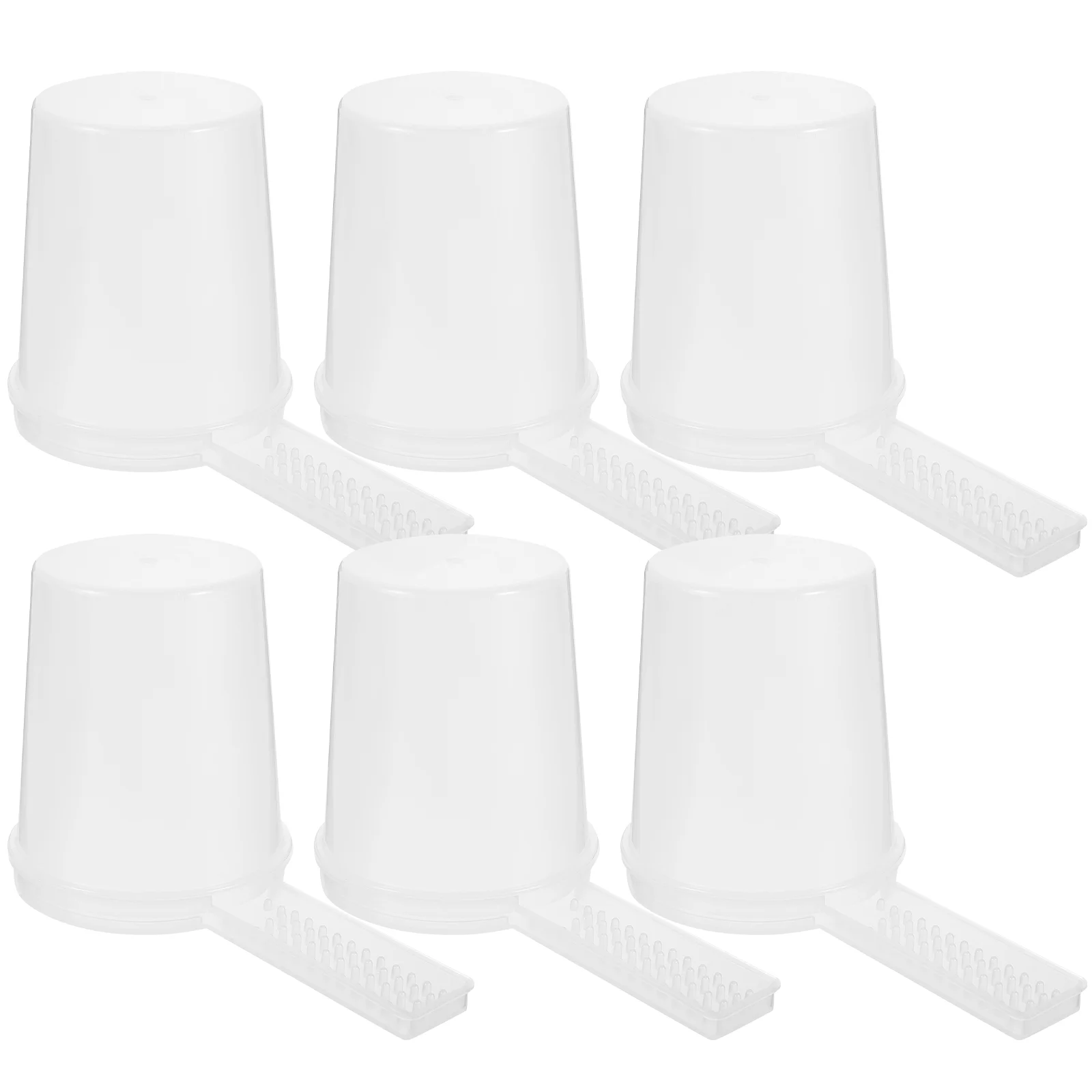 

6 Pcs Bee Waterer Watering Cup Feed Bowl Station Plastic Feeder Tools Feeders