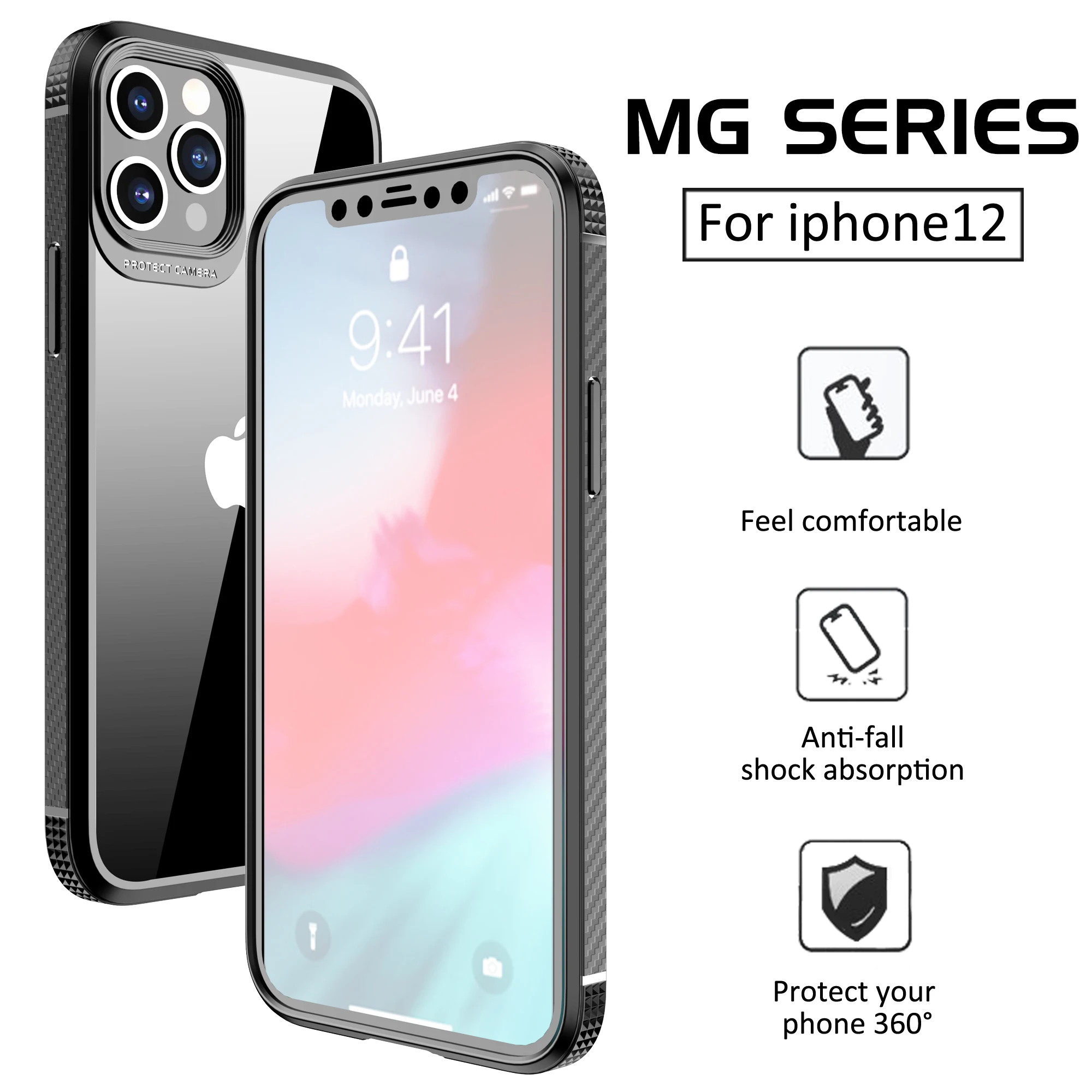 

Luxury Clear Case for IPhone 13 12 11 Pro Max Transparent Shockproof Phone Cover for IPhone X XR XS Max 7 8 Plus TPU Cases Coque
