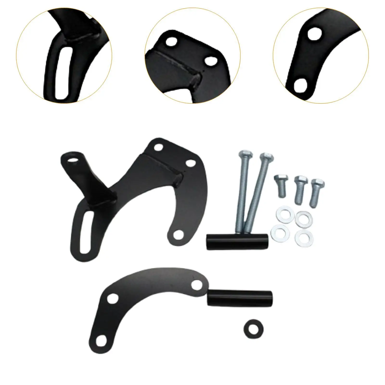 Кронштейн насоса гидроусилителя руля запчасти Простота установки черные