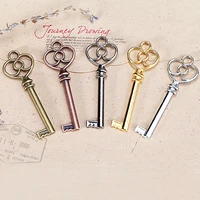 20pcs 6020mm retro love key pendant love vintage diy necklace pendant keychain gift handmade charms for jewelry making couples