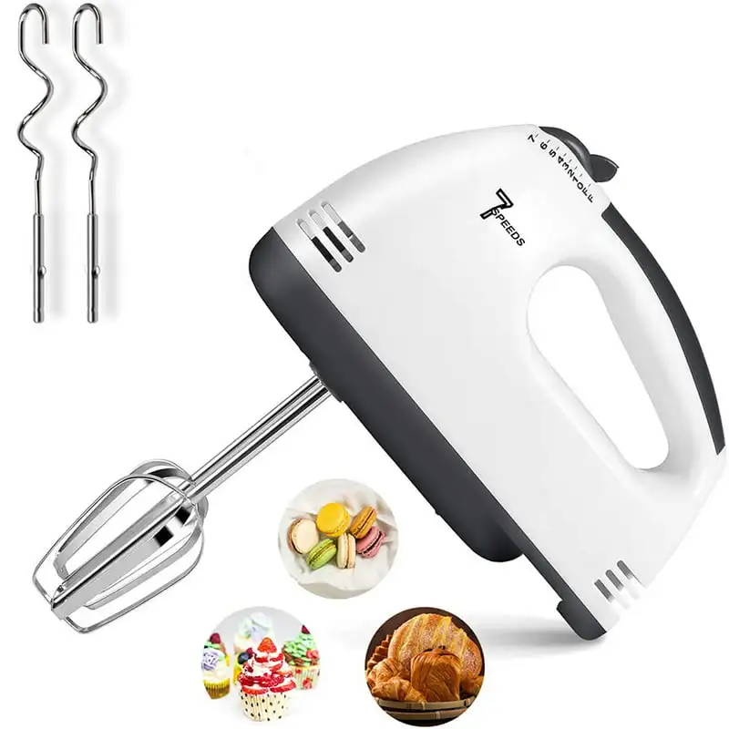 

Mixer ,7 Speed Hand Mixer Hand Mixer,Portable Kitchen Hand Held Mixer,Immersion Blender Whisk for Food Whipping,Egg Whisk,Cake