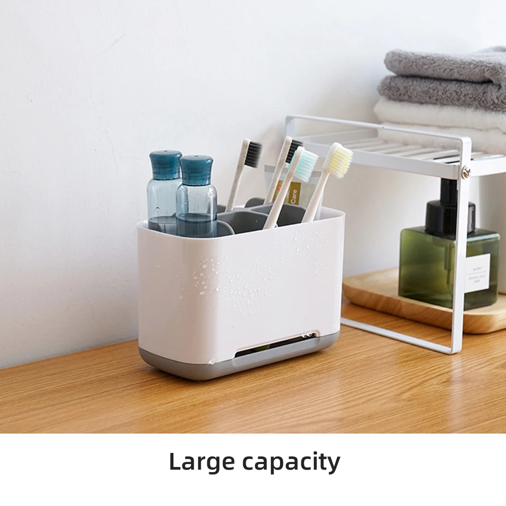 

Toothbrush Toothpaste Holder Box Shaving Makeup Brush Electric Toothbrush Holder Toothpaste Storage Rack Bathroom Accessories