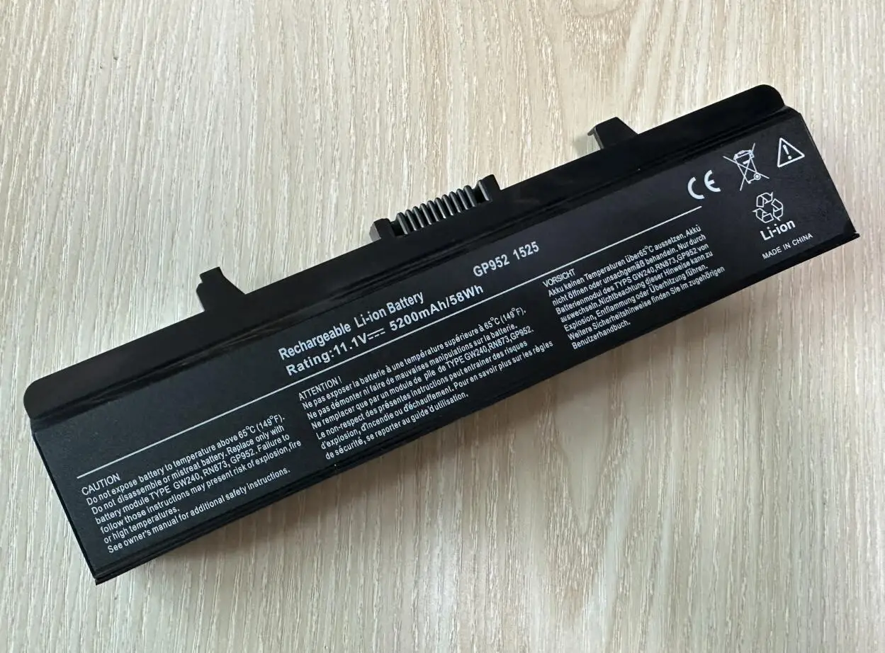 Новый аккумулятор для ноутбука Dell IInspiron 1525 1526 1545 1546 1440 1750 0RU586 0RW240 0UK716 0WK371 0WK379 0WK380