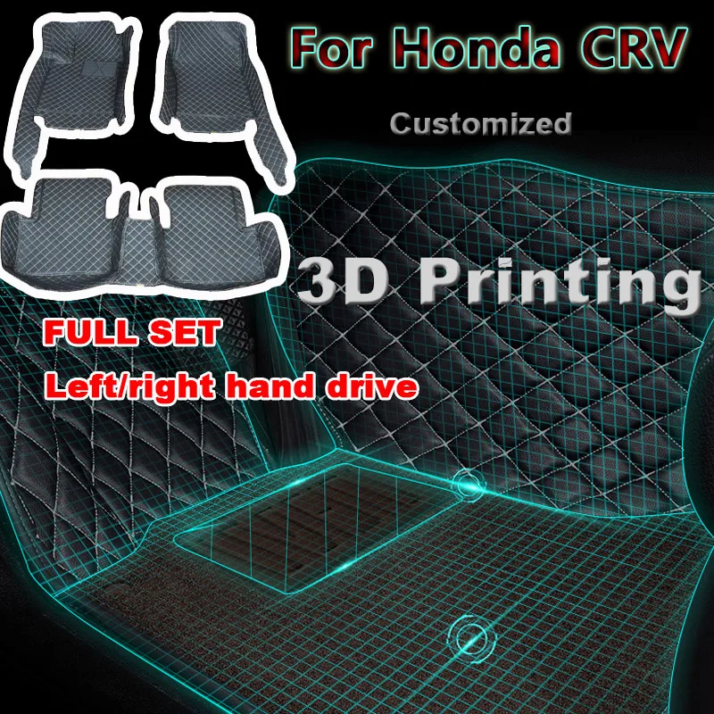 

Car floor mats for Honda CRV 2017 2018 2019 2020 2021 Custom auto foot Pads automobile carpet cover