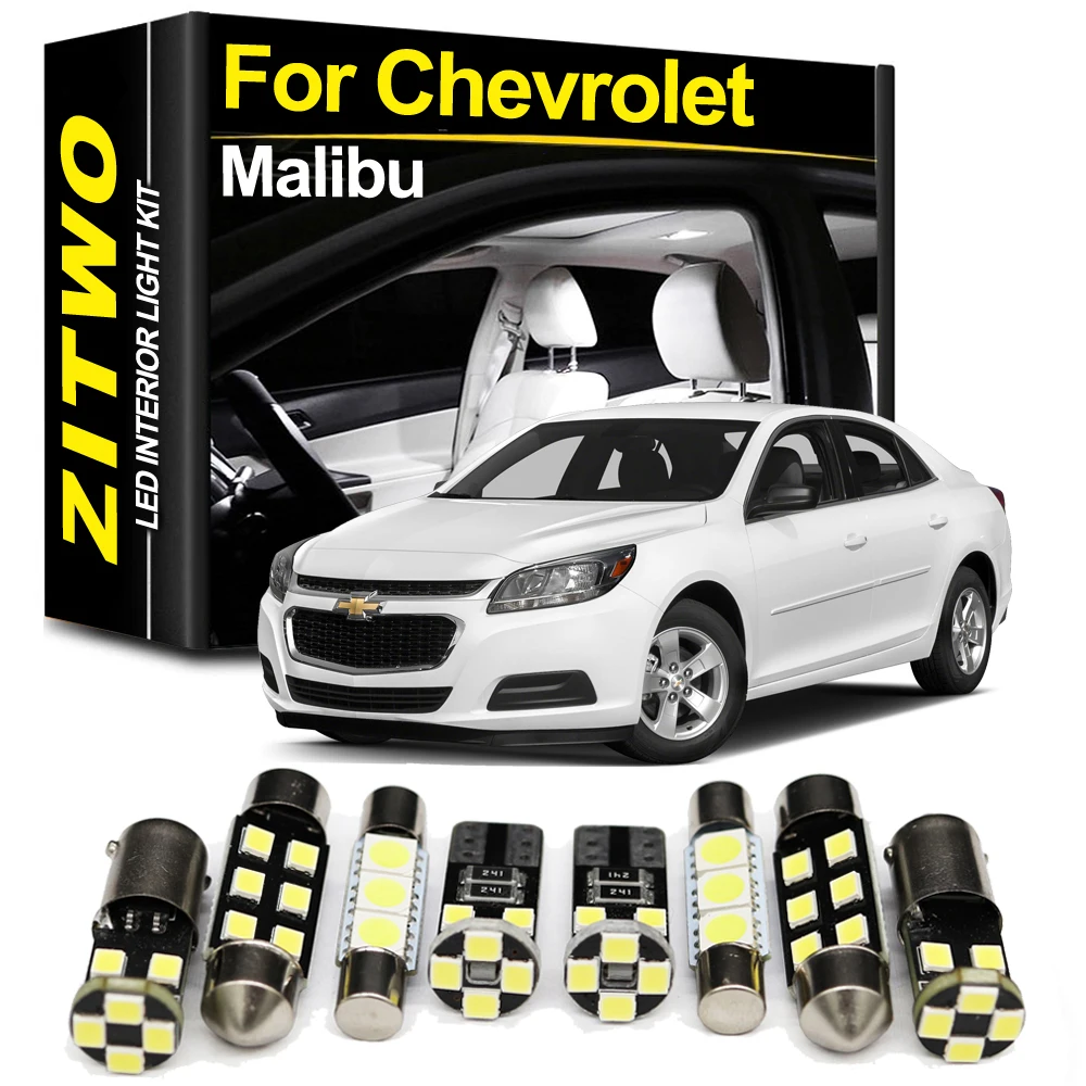 Parstar LED Interior Light Lamp Kit For Chevrolet Chevy Malibu 1997-2014 2015 2016 2017 2018 Car Reading Dome Trunk Bulb Canbus
