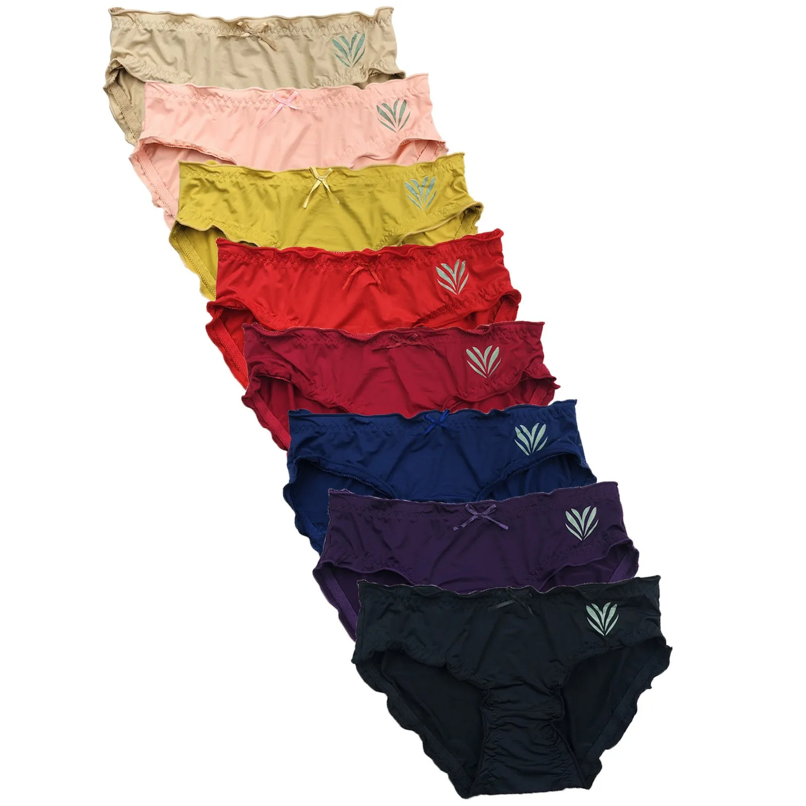 

Женские Трусики-бикини со средней талией, удобные трусики, шорты со средней талией из модала, сексуальные кружевные трендовые удобные облег...