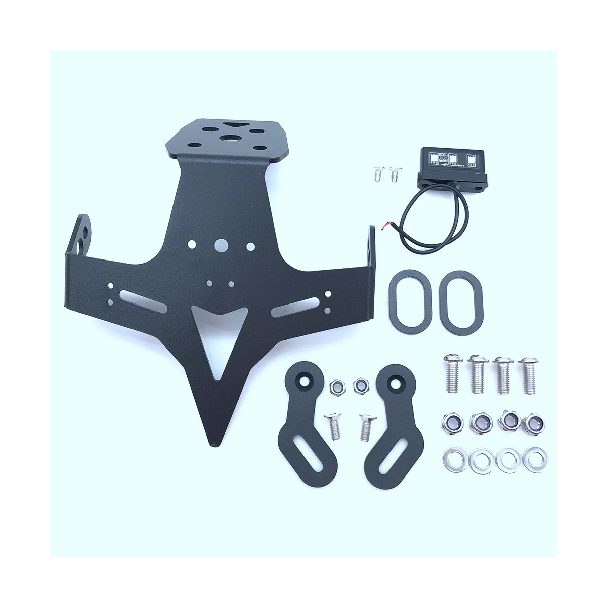 

Rear License Plate Holder Bracket with Light for Kawasaki ZX4R 20-23