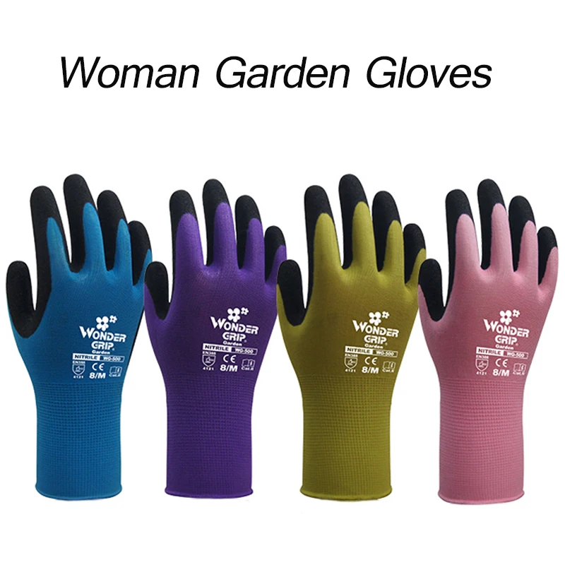 

Женские садовые перчатки Wonder Grip, 10 пар, Нескользящие быстросъемные варежки для обрезки роз