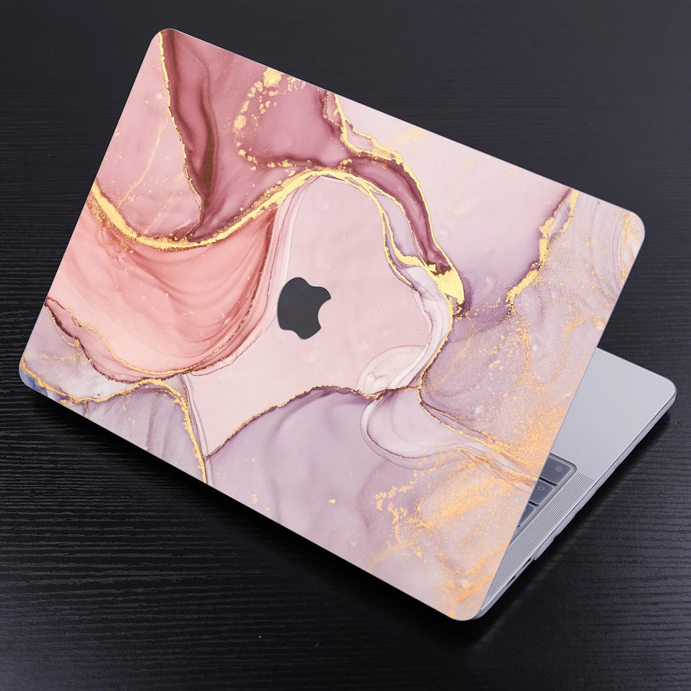 Мраморный чехол для ноутбука Apple Macbook Air 13 M1 A2337 A2338 M2 2022 A2681 Touch Bar ID Pro 14 15 16 дюймов