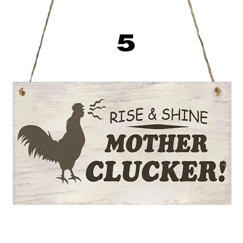 

18 Kind of " Chicken"Wooden Hanging Plaque Home Decoration