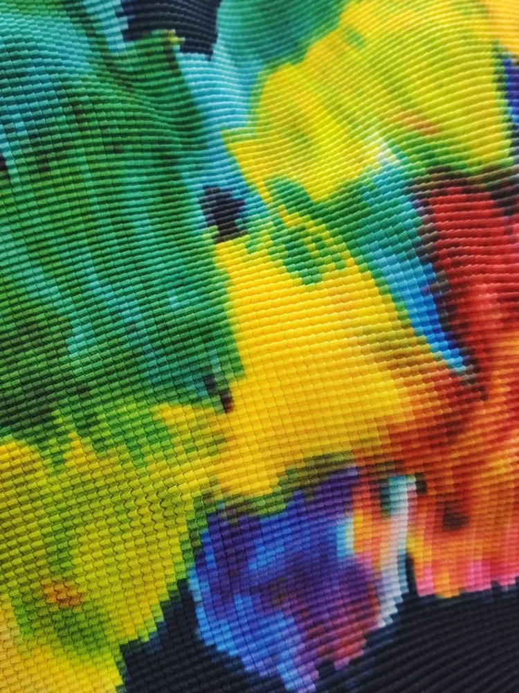 Женская плиссированная водолазка GVUW цветная футболка с коротким рукавом Женский