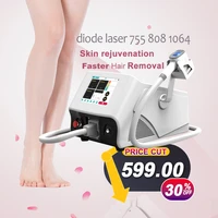 painless ice 808nm permanent diode machine lazer diode 755 1064 808 diode laser 808nm hair removal laser