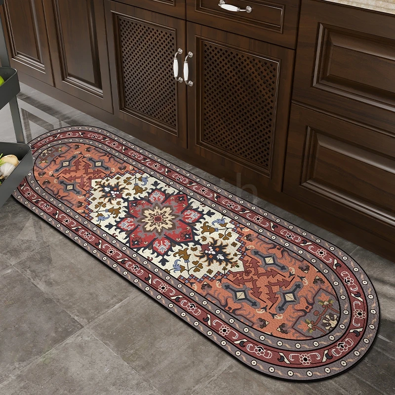 

Кухонный напольный коврик, нескользящий ковер для гостиной, балкона, прихожей, ванной комнаты, домашний декор Марокко