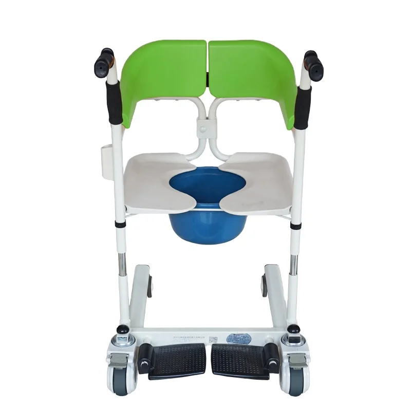 

Hospital Nursing Transfer Toilet Commode Wheelchair for Elderly Disabled People