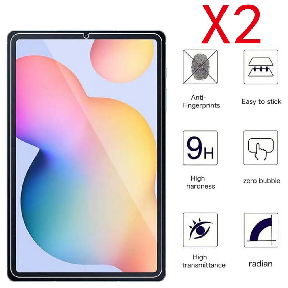 2pcs tablet tempered glass screen protector cover for samsung galaxy tab s6 lite p610p615 10 4 inch explosion proof screen free global shipping
