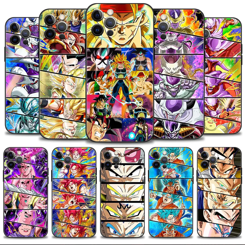 

Soft Silicone Phone Case For iPhone 14 13 12 11 Pro Max 6 6S 7 8 Plus X XS XR 12 13 Mini Shell Dragon Ball