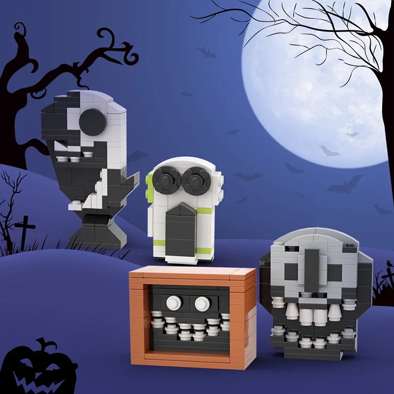 MOC Ambush Rush Widow Jack Animal 4 в 1 набор строительных блоков Robloxed Monsters двери модель