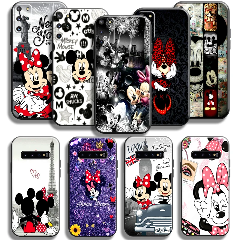 

Cartoon Minnie Mickey Mouse Phone Case For Samsung Galaxy S22 S21 S20 S10 10E S9 Plus S22 S21 S20 Ultra FE 5G TPU