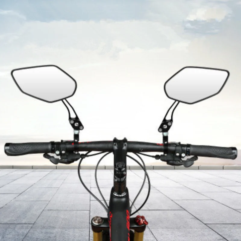 Bicycle Rear View Mirror Bike Cycling Clear Wide Range Back Sight Rearview Reflector Adjustable Handlebar Left Right Mirror