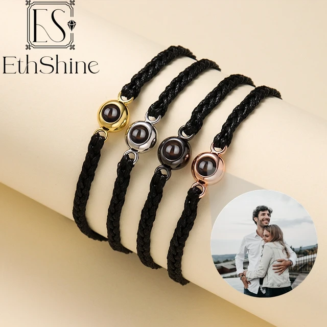 EthShine Personalized Circle Photo Projection Bracelet 2