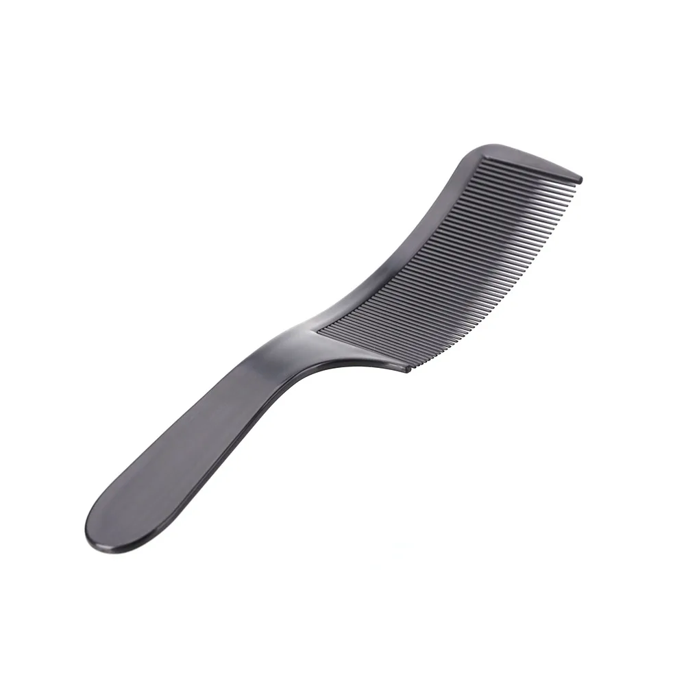 

Black Curved Shaver Hair Clipper Cutting Comb Barber Flat Top Comb Anti-static Salon Cutting Comb Hairdressing Brush