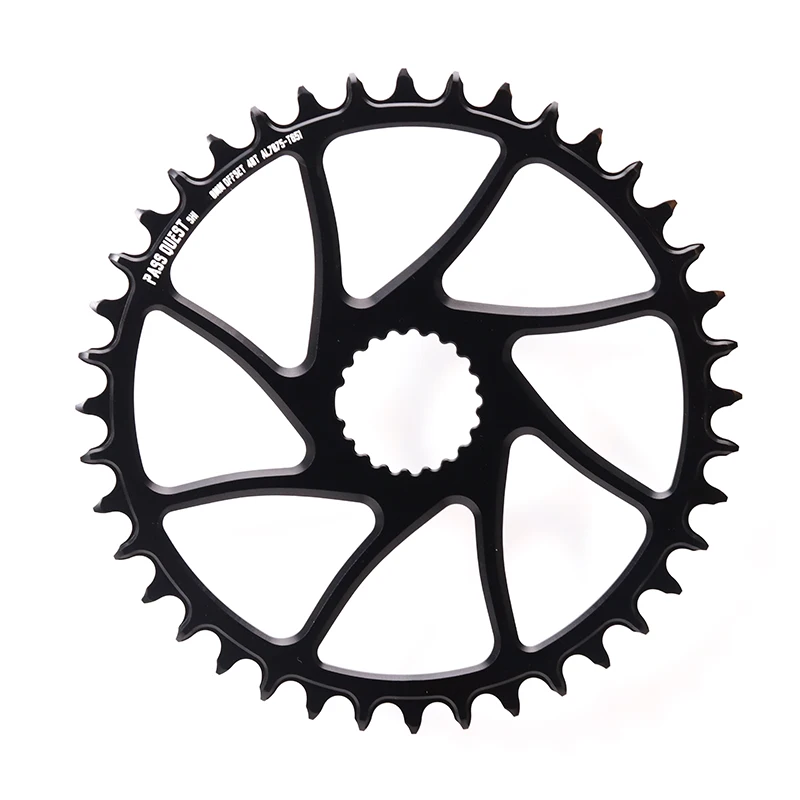 PASS QUEST для SHIMANO M6100 M7100 M8100 M9100 Кривошип с прямым креплением Узкая широкая звездочка КРУГЛАЯ черная и серебристая (art.: 3920d261ff28b) - 3920d261ff28b