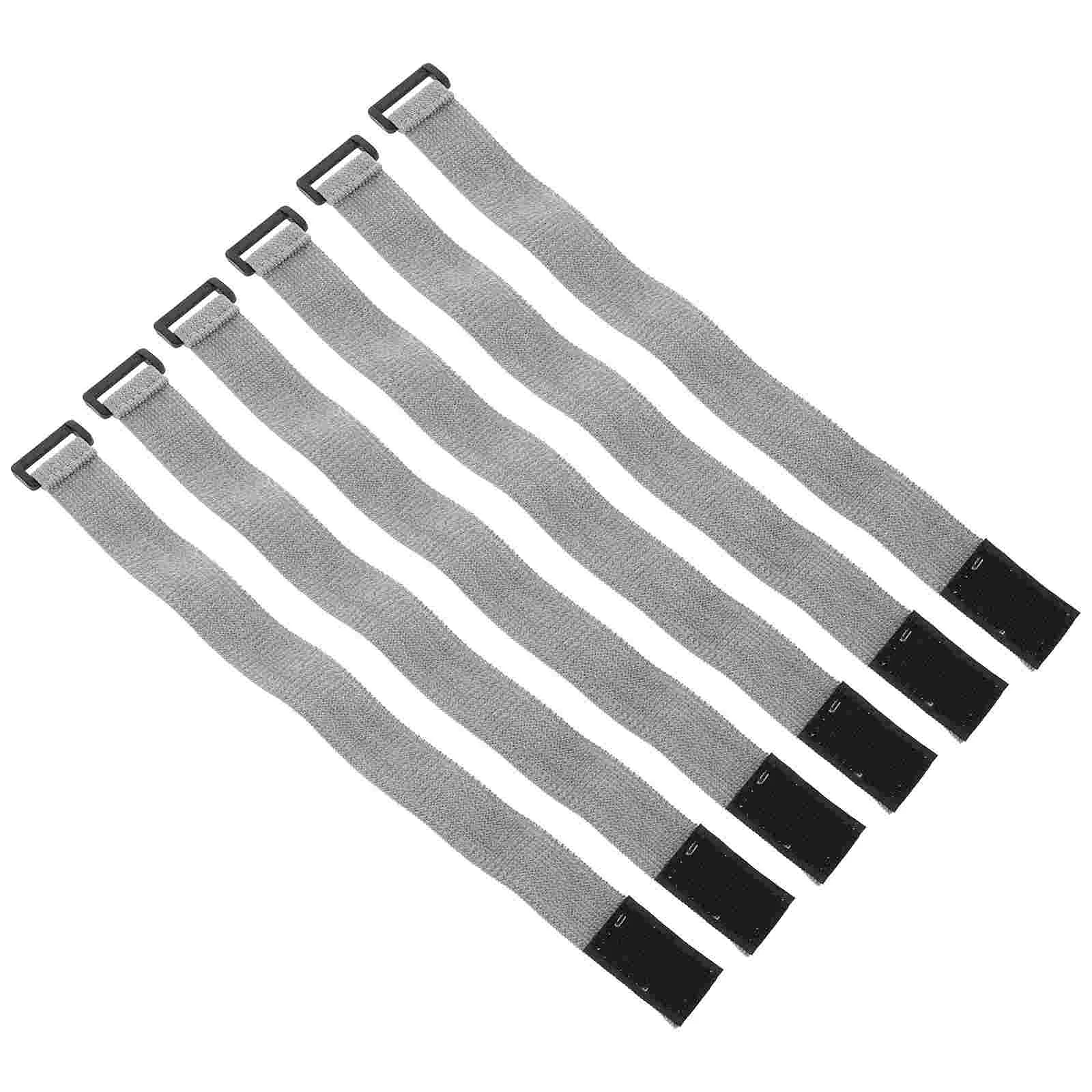 

6pcs Adjustable Elastic Bands Outdoor Bento Box Straps (Grey)