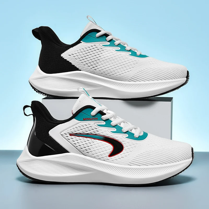 

2023 High Quality Professional Men Running Shoes Breathable Mesh Soft Sneakers Male Outdoor Casual Sports Tennis Walking Shoes