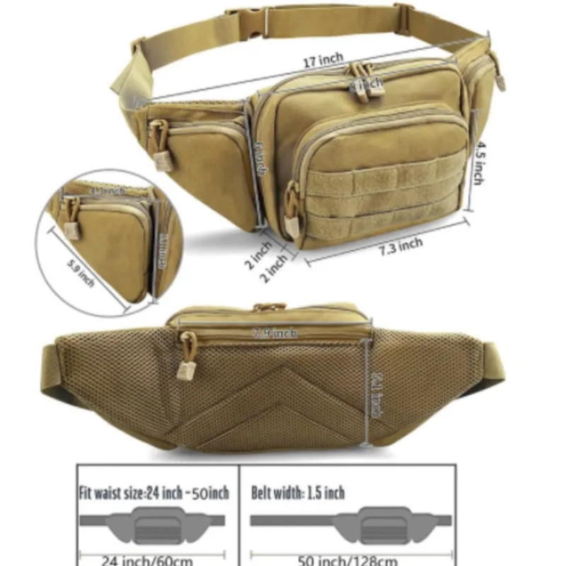 Waist New Pack Bag Men Hunting Nylon Military Sports Pouch Tactical Belt Hiking Climbing Phone Army Outdoor Camping