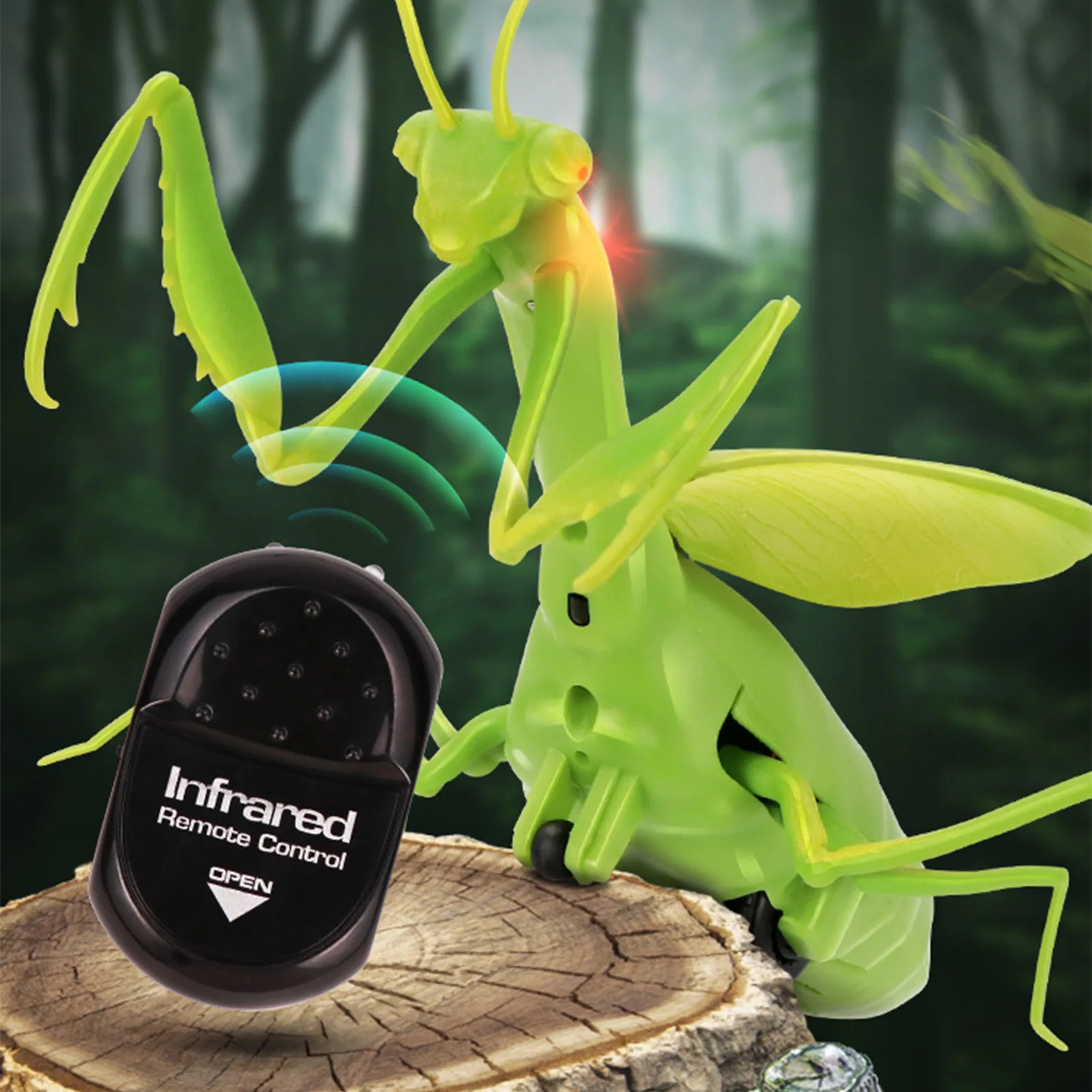 

Electric Infrared Remote Control Simulate Mantis Shape Prank Toy Realistic Mini RC Mantis Insect Simulation Scary Trick Kids Toy