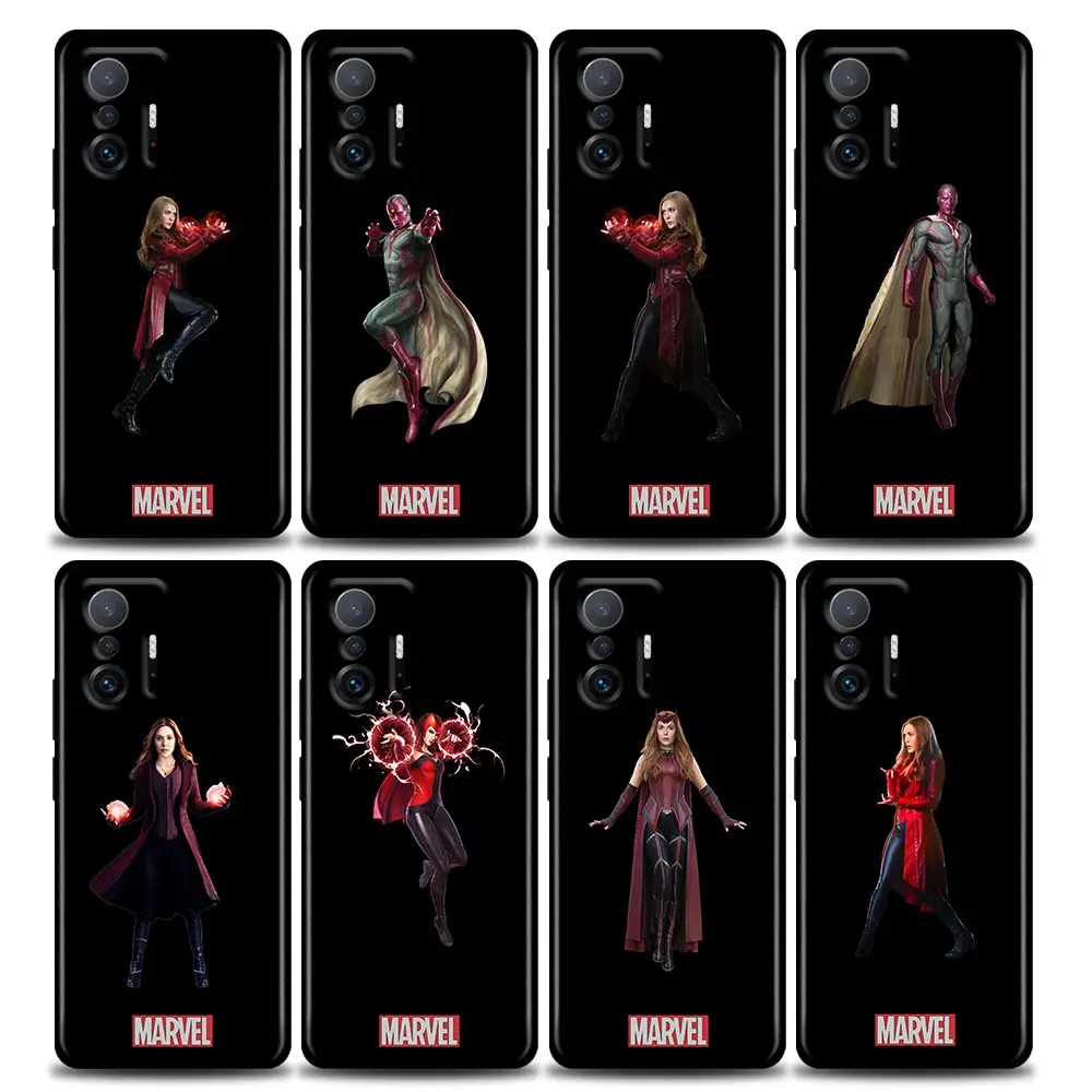 

Phone Case for Xiaomi Mi 12 12X 11 Lite 11X 11T X3 X4 NFC M3 F3 GT M4 Pro Lite NE 5G Soft Silicone Case Marvel Wanda Vision