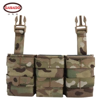 tactical vest triple 5 56 front panel midlength kywi molle pouch kydex wedge insert hook swift buckle clip m4 ar15 paintball mag