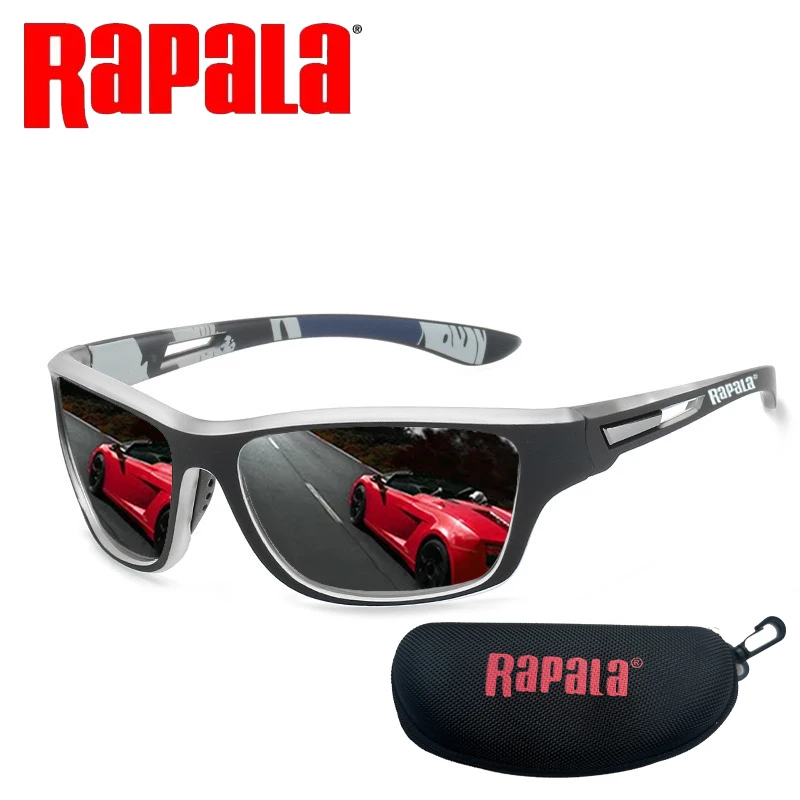 Фото Поляризованные очки для рыбалки Rapala, мужские и женские солнцезащитные очки для вождения, мужские солнцезащитные очки для пешего туризма, велосипедные солнцезащитные очки UV400, очки №4