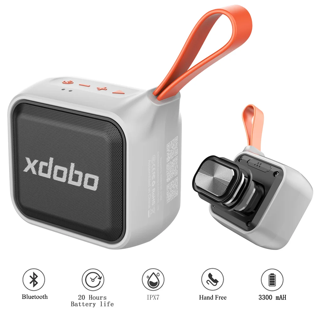 XDOBO Prince 1995 II BT Speaker Wireless Music IPX7 Waterproof 3300mAh Battery 20 Hours Playing Time 3D Surround Loud Boombox