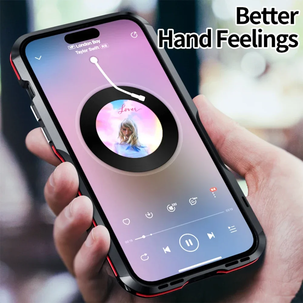 LUPHIE металлическая рамка для iphone 15 14 Pro Max бампер Plus 13 12 11 SE чехол авиационный