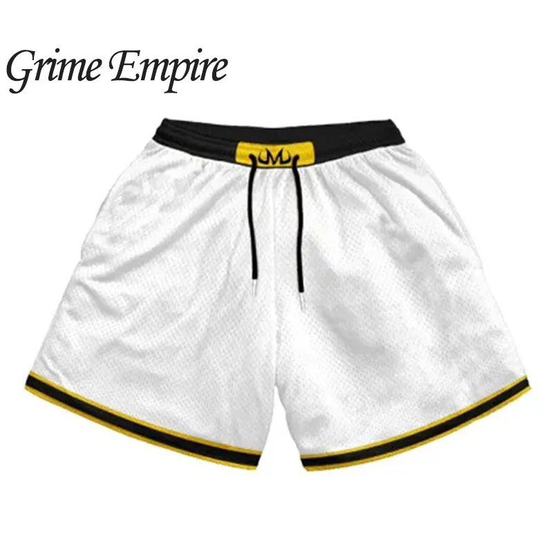 

Шорты мужские сетчатые быстросохнущие, аниме спортивные, для бега, тренировок, повседневные пляжные короткие штаны с 3D принтом, для фитнеса, лето