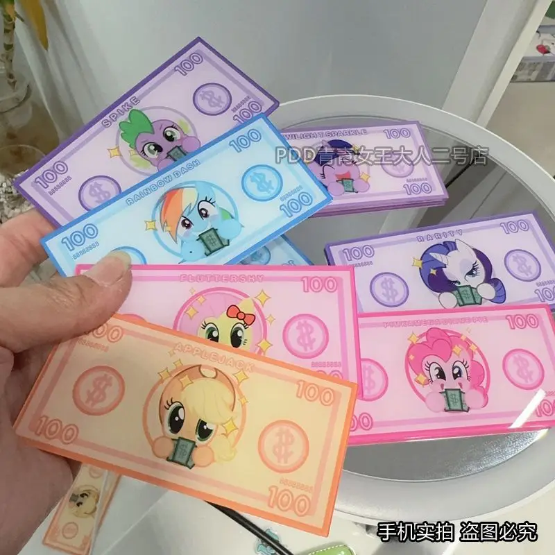 Акриловые Блестящие настольные украшения из аниме My Little Pony Money