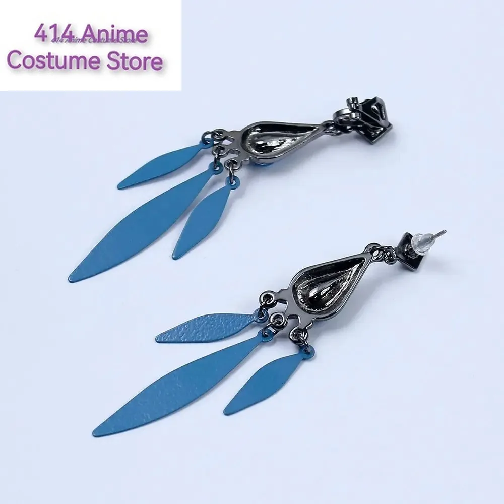 Игровые серьги-гвоздики Honkai со звездами и авантюрином аксессуары для ювелирных