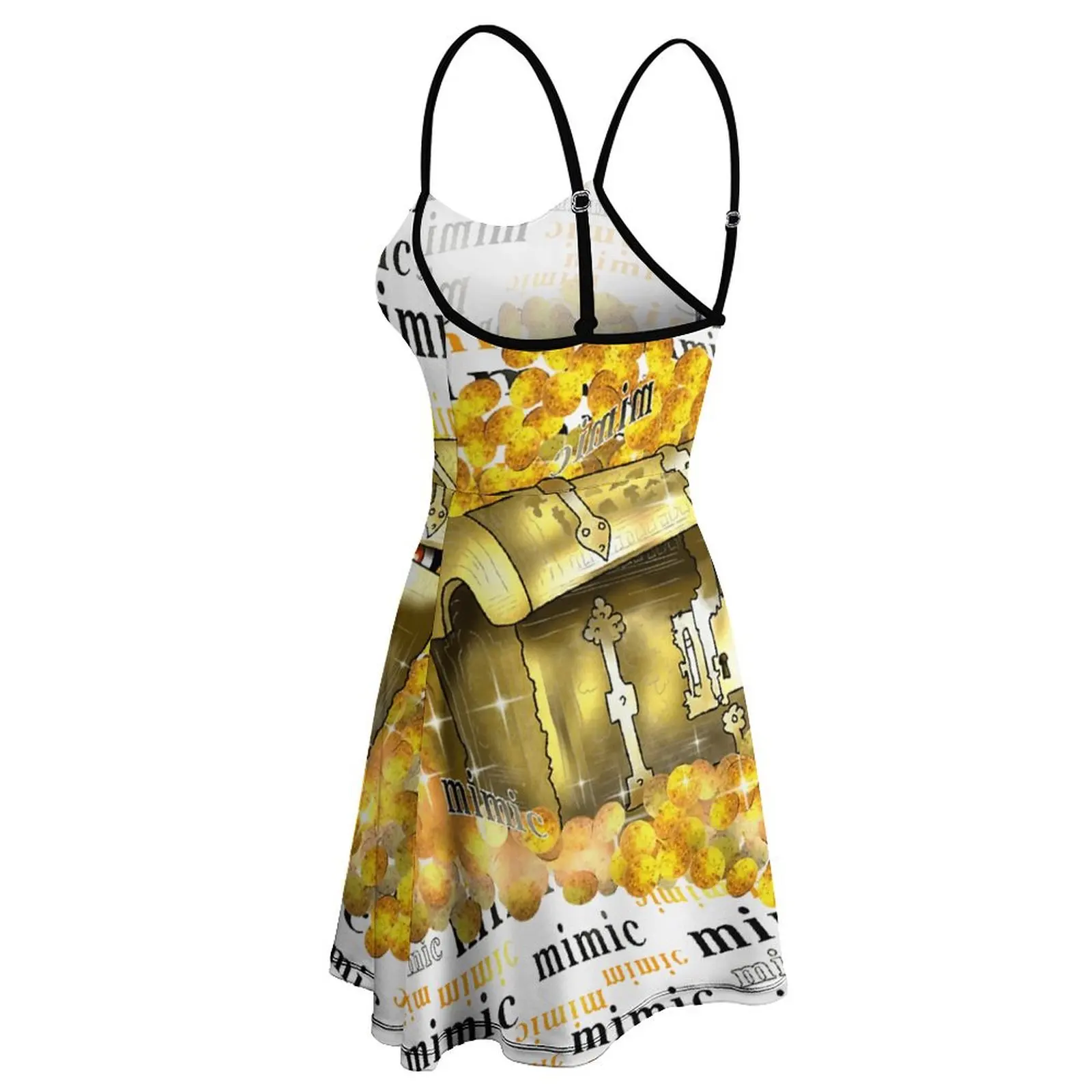 Нагрудная сумка с золотыми монетами Gold Dnd женское платье на бретельках