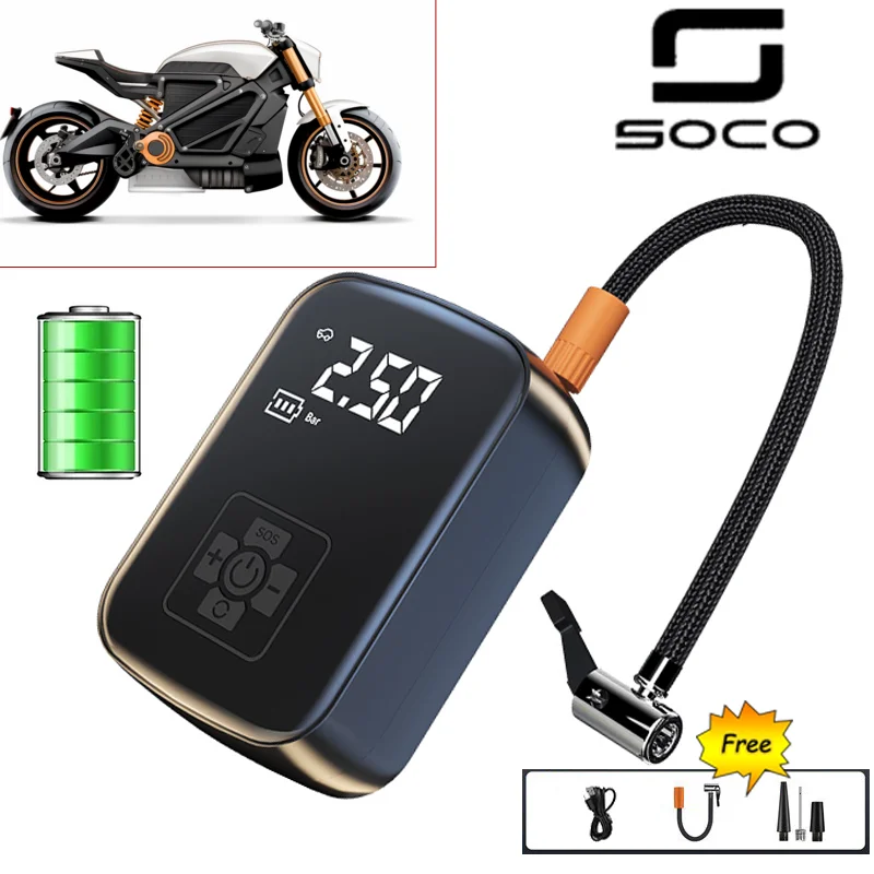 

Беспроводной многофункциональный инфлятор для шин Super Soco CPx CUmini CUx TC 50 TC Max Wanderer